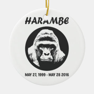 Ornamento De Cerâmica Recorde Harambe