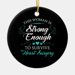 Ornamento De Cerâmica Recuperação da cirurgia cardíaca feminina