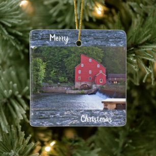 Ornamento De Cerâmica Red Mill Museum Ornament