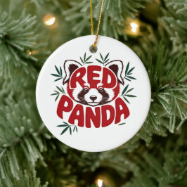 Ornamento De Cerâmica Red Panda