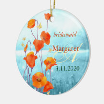 Red Poppy Wedesmaids Gift