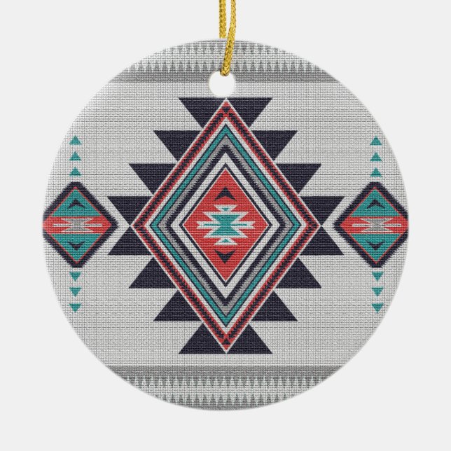 Ornamento De Cerâmica Refinado a sudoeste (Frente)