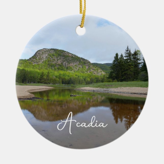 Ornamento De Cerâmica Reflexão da Cabeça de excelente em Sand Beach (Frente)