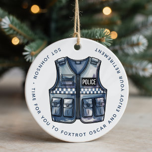 Ornamento De Cerâmica Reforma Personalizada da Polícia Policial