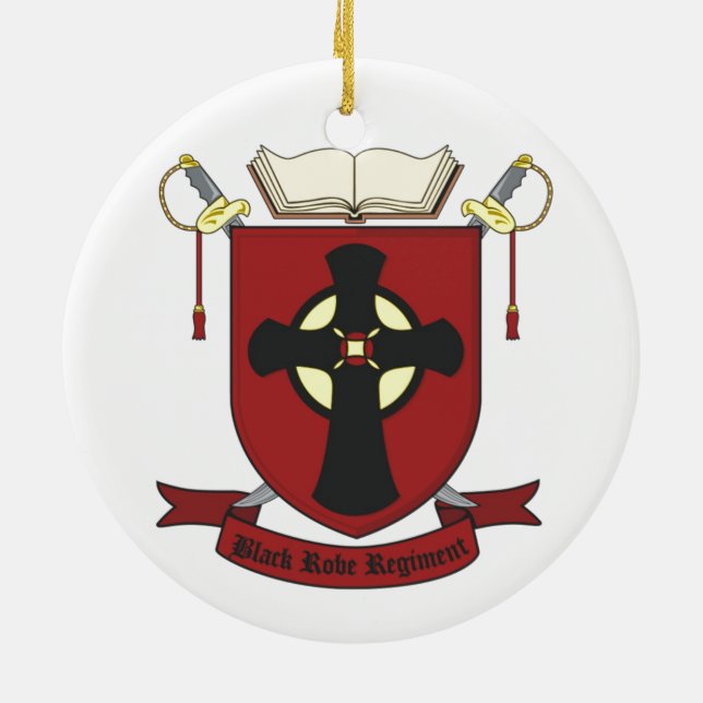 ORNAMENTO DE CERÂMICA REGIMENTO PRETO DA VESTE (Traseira)