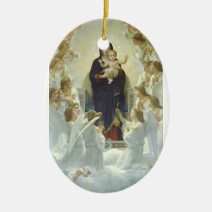 Ornamento De Cerâmica Regina Angelorum