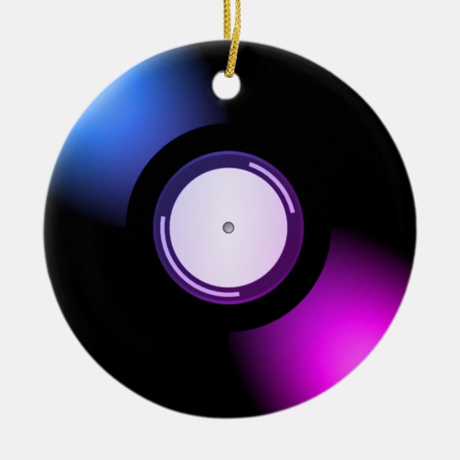 Ornamento De Cerâmica Registro de vinilo (Frente)