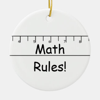 Ornamento De Cerâmica Regras da matemática!