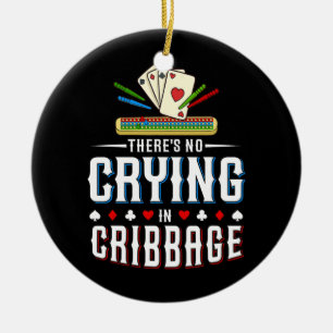 Ornamento De Cerâmica Regras de jogo do jogador de Conselho de Cribbage