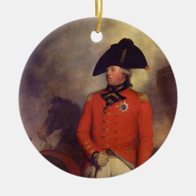 Ornamento De Cerâmica Rei George III por Sir William Beechey (Frente)