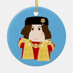 Ornamento De Cerâmica Rei Richard III da Inglaterra