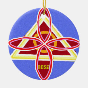 Ornamento De Cerâmica Reiki Karuna Ommantra: NOSA