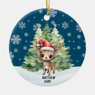 ORNAMENTO DE CERÂMICA REINDOR DE TERRAS DE NATAL