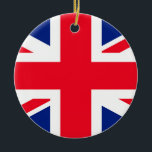 Ornamento De Cerâmica Reino Unido União Jack Flag<br><div class="desc">Reino Unido União Jack Flag</div>
