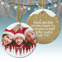 Ornamento De Cerâmica Religious Christian Scripture Divine Passage ⛪️ 🎄