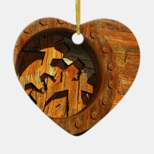 Ornamento De Cerâmica relógio steampunk