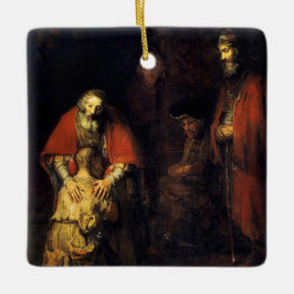 Ornamento De Cerâmica Rembrandt - O Regresso do Filho Prodígio