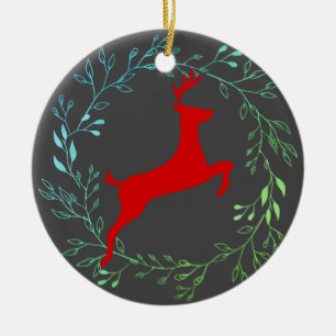 Ornamento De Cerâmica Rena - Vixen