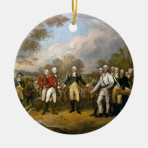 Ornamento De Cerâmica Rendição do general Burgoyne - 1822