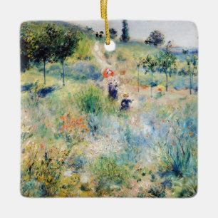 Ornamento De Cerâmica Renoir - Caminho que Atravessa Ervas Altas