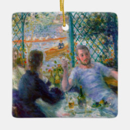 Ornamento De Cerâmica Renoir Lunch no restaurante Fournaise Rowers Lunch