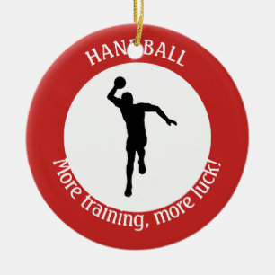 ORNAMENTO DE CERÂMICA REPRODUTOR DE HANDBALL