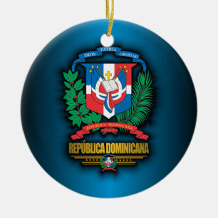 Ornamento De Cerâmica República Dominicana COA