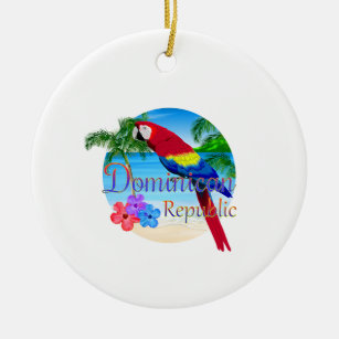 Ornamento De Cerâmica República Dominicana Tropical