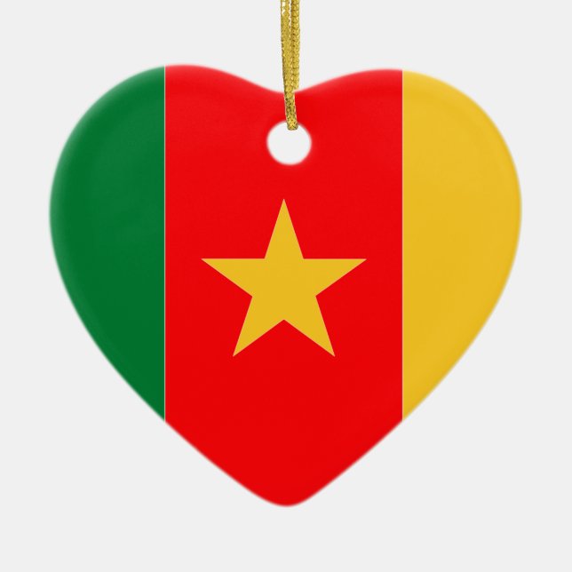 Ornamento De Cerâmica República dos Camarões (Frente)