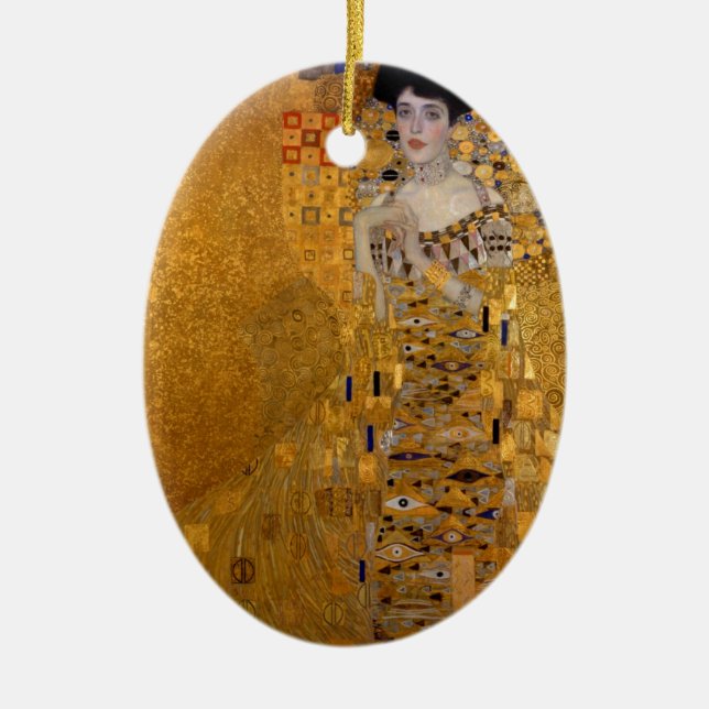 Ornamento De Cerâmica Retrato de Adele Bloch Bauer (Frente)