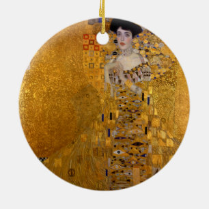 Ornamento De Cerâmica Retrato de Adele Bloch-Bauer por Gustavo Klimt