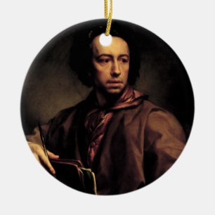 Ornamento De Cerâmica Retrato de auto, 1773 (óleo no painel)