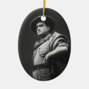 Ornamento De Cerâmica Retrato de corpo inteiro de Enrico Caruso