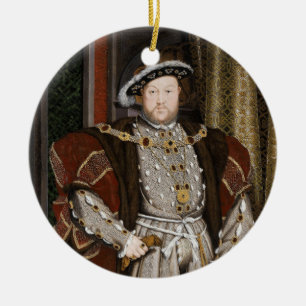 Ornamento De Cerâmica Retrato de Henrique VIII (Hans Holbein, o Jovem)