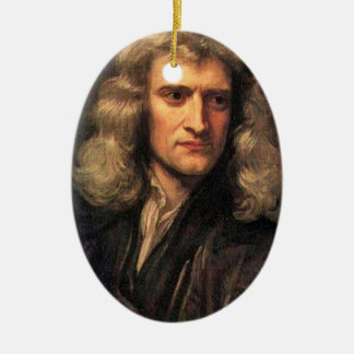 Ornamento De Cerâmica Retrato de Isaac Newton (1642-1727)