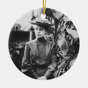 Ornamento De Cerâmica Retrato do físico austríaco Lise Meitner