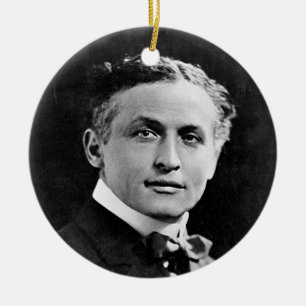 Ornamento De Cerâmica Retrato do mágico americano Harry Houdini