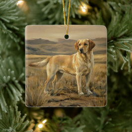 Ornamento De Cerâmica Retriever Labrador