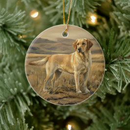 Ornamento De Cerâmica Retriever Labrador