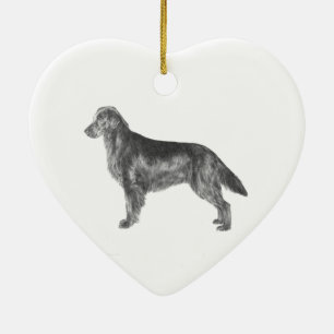 Ornamento De Cerâmica Retriever revestido liso