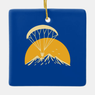 Ornamento De Cerâmica Retro de Paramotorização