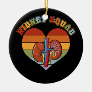 Ornamento De Cerâmica Retro Equipe de Esquadrão de Rins Nefrologia Enfe