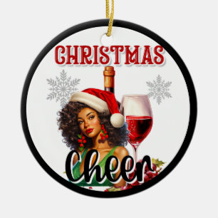 Ornamento De Cerâmica Retro Natal Chee Pinup