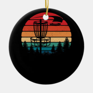 Ornamento De Cerâmica Retro Vintage Disco Golf Frolf Disco Voador Esport