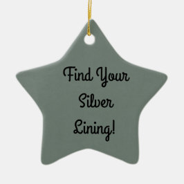 Ornamento De Cerâmica Revestimento de prata embelezado