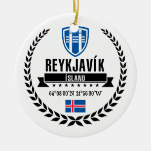 Ornamento De Cerâmica Reykjavík