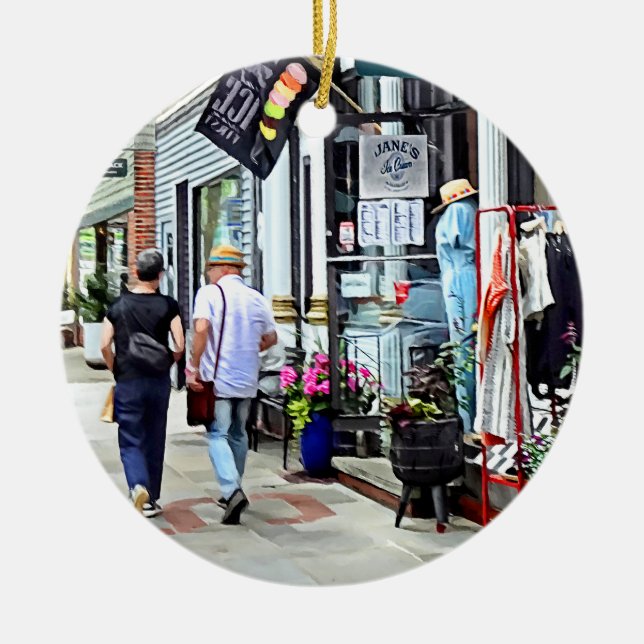 Ornamento De Cerâmica Rhinebeck NY - Comprando na Market Street (Frente)