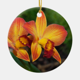 Ornamento De Cerâmica Rhyncattleanthe Love Tapeçaria