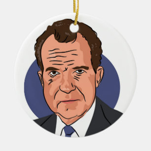 Ornamento De Cerâmica Richard Nixon