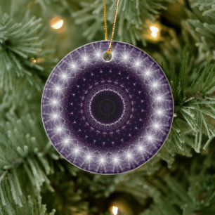 Ornamento De Cerâmica Rico Delicar Lace Redondo Preto e Branco